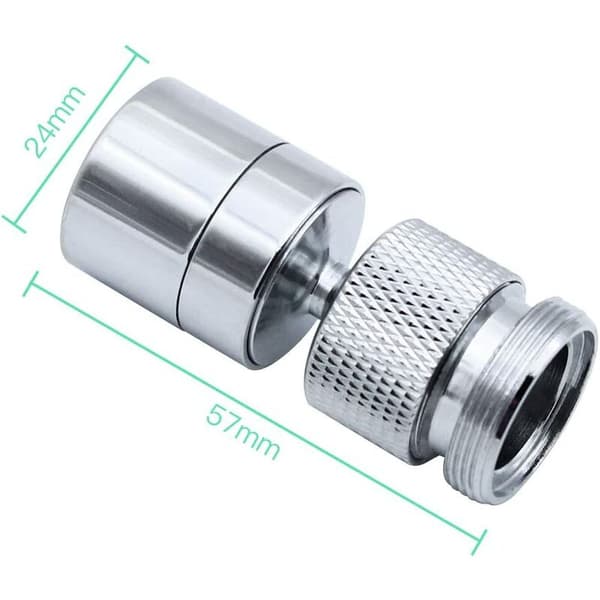 (Universal Dual Mode All Copper Aerator + Copper Adapter) Splash Proof Aerator til Køkken og Badeværelse