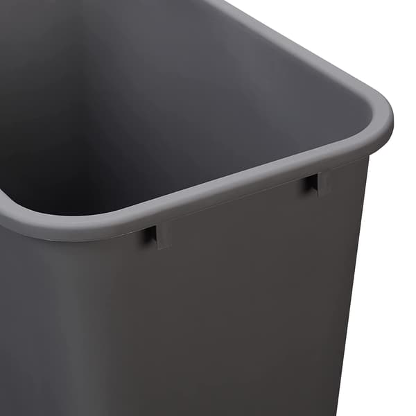 10 Gallon Commercial Trash Can, Grå, 1 Pack
