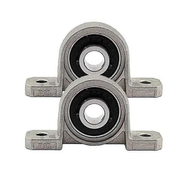 Förpackning med 4 kullager Zinklegering Lagerbock 8mm/10mm
