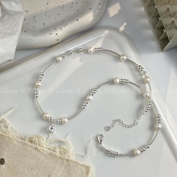 Armbånd Pearl S925 Sølv modesmykker Ac5248 Necklace