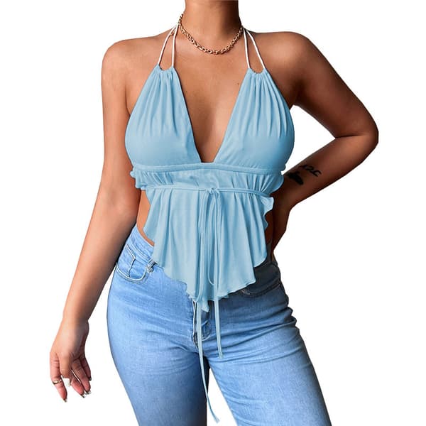 Sexy haltertop til kvinder med stropper Off White M