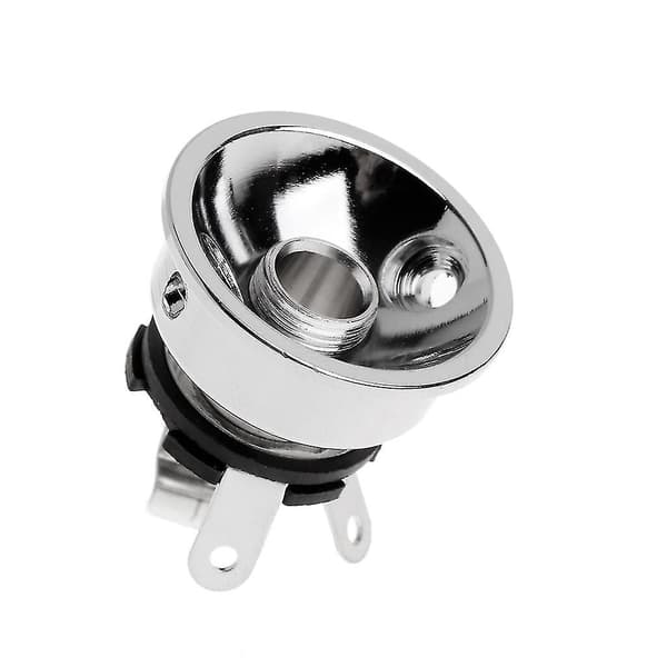 For 6.35mm Plug Electrosocket Tl Sølv Elektrisk Gitar Krom Socket Jack Plate