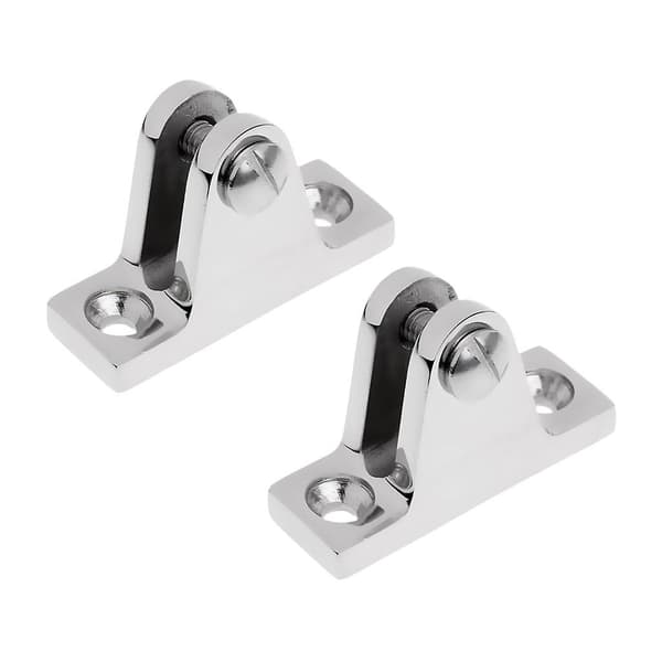 2 stk. Båd Vinklet Dæk Hængsel Beslag 316 Rustfrit Stål Hardware til Bolt