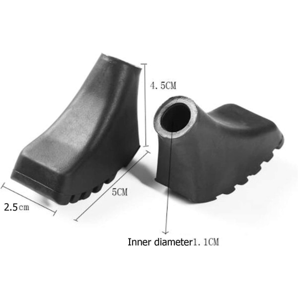 8 st Ersättningsgummitoppar för Vandringsstavar Nordisk Vandringsstavar Gummitoppar Asfaltbuffert för Vandringsstavar