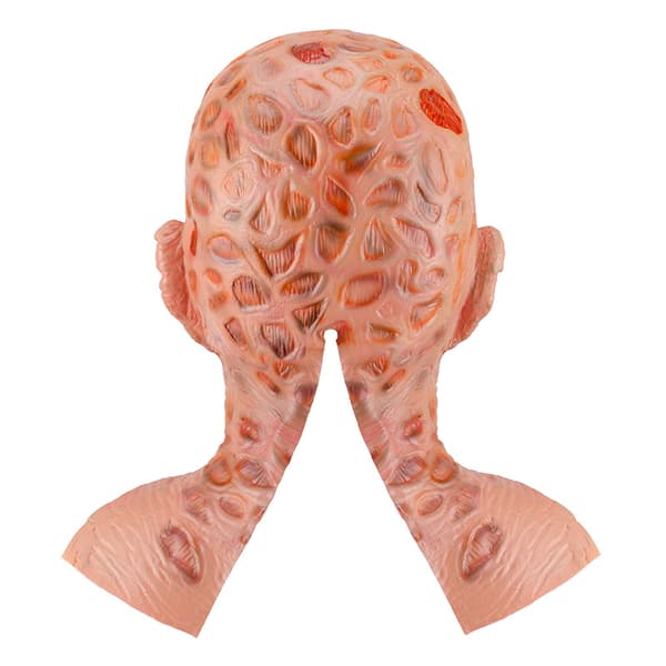 Läskig vandrande monstermask zombie halloweenkostym