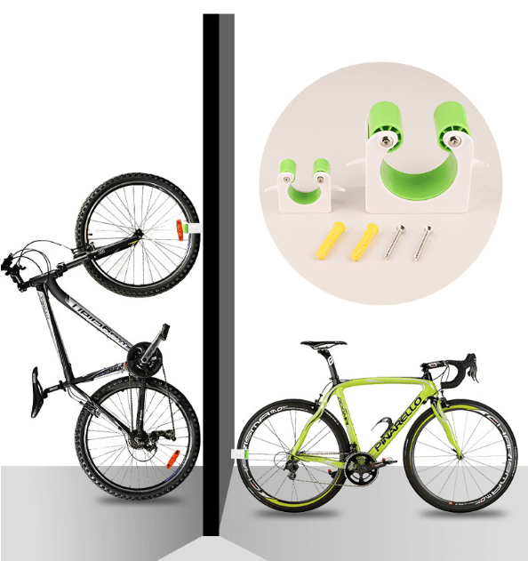 Grön (S) Cykel Väggfäste Krok Garage Tillbehör Förvaring