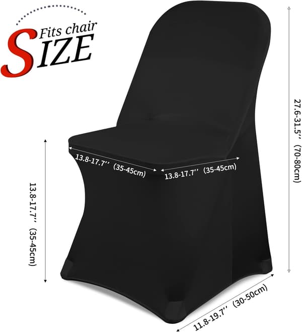 10 Pack Vit Stolsöverdrag Matstolsöverdrag Spandex