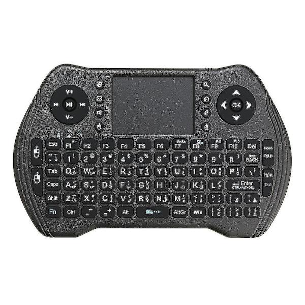 Mt-10 2.4g Trådlös Arabisk Uppladdningsbar Mini-tangentbord Touchpad Air Mouse Airmouse