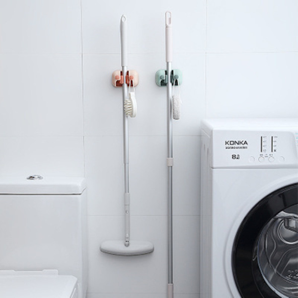 Kostophæng, Væghængt Mop Holder, Selvklæbende Kostophæng, Ingen Boring, Skridsikker Kostkrog, Ingen Boring, Super Anti-Skrid, Kostophæng og Du