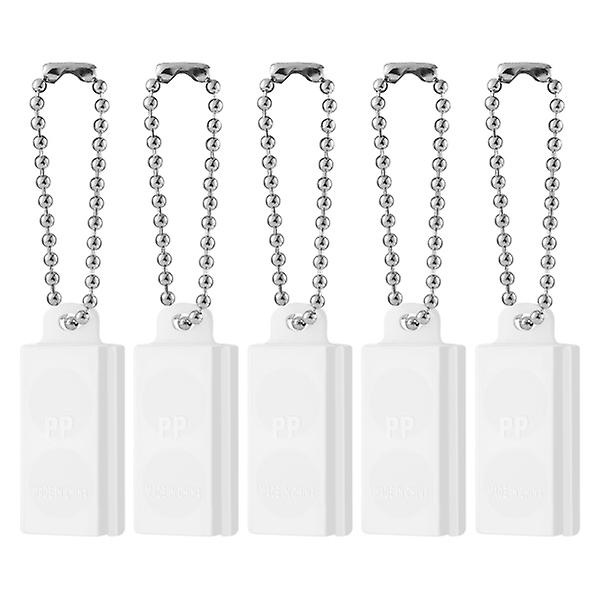 Healifty 5-pack Hörselhjälpsförstärkare Plastbatterihållare Förvaringslåda Batterifodral Med Nyckelring