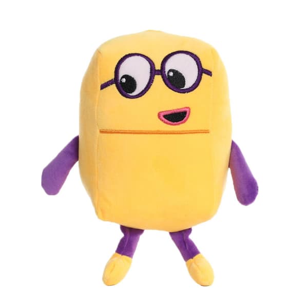 Plush Leksaker med Block, Nummer 1-10, Anime-Nummer-Plush Leksaker Orange