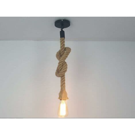 Hamptov lysekrone industriel loftslampe Edison E27 base (enkelt hoved 1 meter, uden pære)