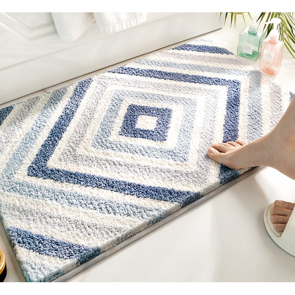 Echo-Blue Simpel Badeværelses Anti-Skrid Sikkerhedsmatte 40*60cm