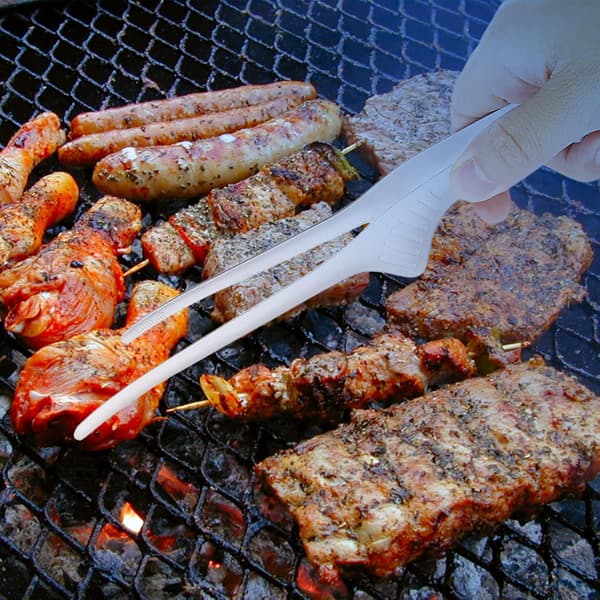 2 koreanske og japanske grilltenger, grill i rustfritt stål