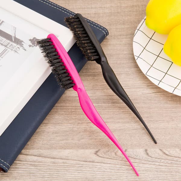 2-pack Fuchsia och Svart Borstborste Hårborste