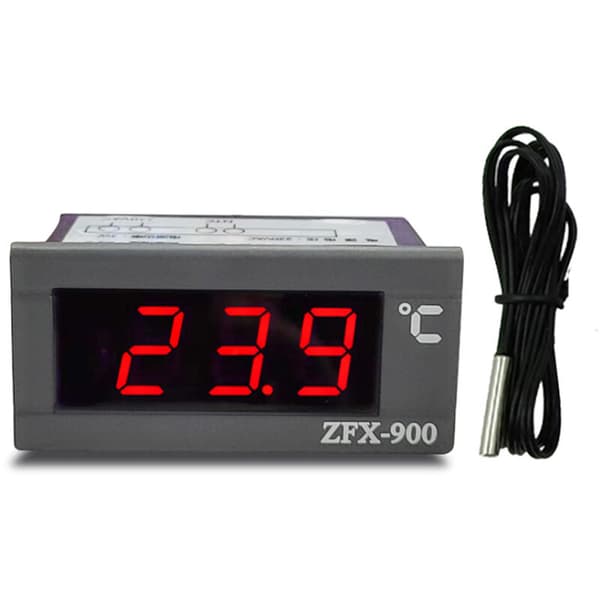 Indbygget termometer, fryser, køleskab, digitalt displaypanelindikator ZFX-900 sort