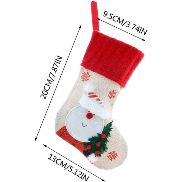 Jule-Strømper Gave Linstøjsposer Julepynt Ornamenter Julemand Snemand Strømper Slikpose