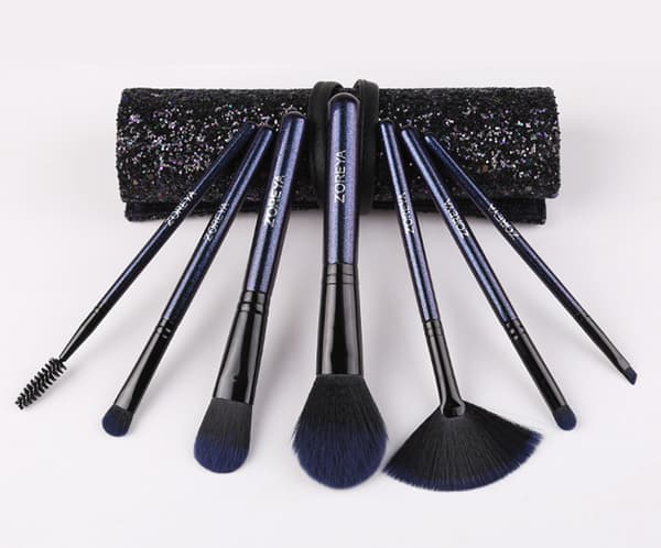 Stjärnhimmel Makeupborste Set 7 Rem Stjärnhimmel Borste Set + Glitterborste Pack