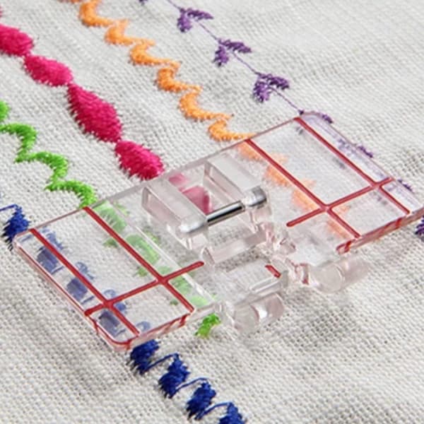1 x Trykkfot med transparent base for Lidl, Singer,
