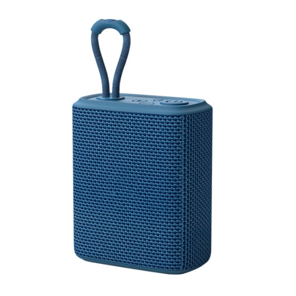 Trådlös bluetooth högtalare, tyg vattentätt kort mini bärbar högtalare (blå),