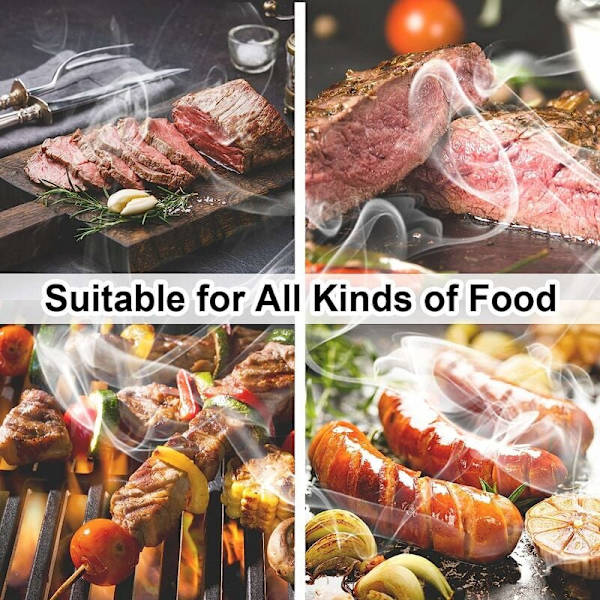 Rostfritt Stål Kallsrökkondensator för Professionell Rökare, Pelletrökare Rökbox för Kött Fisk Grönsaker BBQ, med Cl