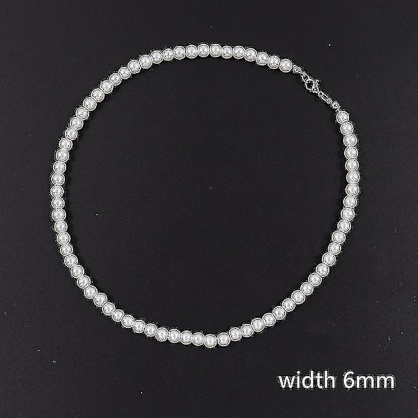 2022 Ny Trendy Imitation Pearl Halskæde Mænd Temperament Simple Håndlavet 8mm 55cm