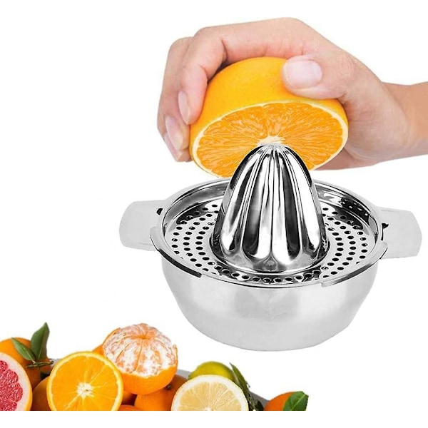 Rostfritt Stål Manuell Saftpress, Citronpress, Citruspress Hushållspress Apelsinpress Fruktpress Citronpress Frukt Citron Limet Apelsin