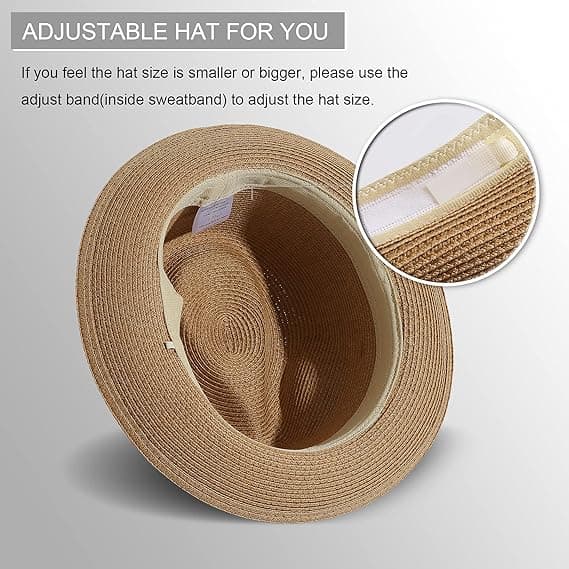 Foldbar stråhat til mænd og kvinder tynd flet sommer solhat