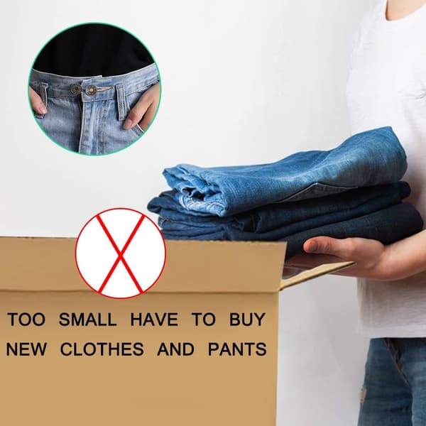 24 stk jeans knappforlengere multifunksjonelle