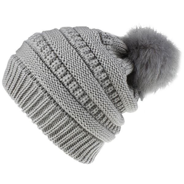 Myk lue med beanie for kvinner
