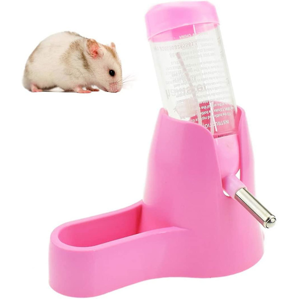 3 i 1 Hamster Hängande Vattenflaska Husdjur Automatisk Dispenser Med Bas För Dvärghamster Mus Råtta Igelkott P 80ML