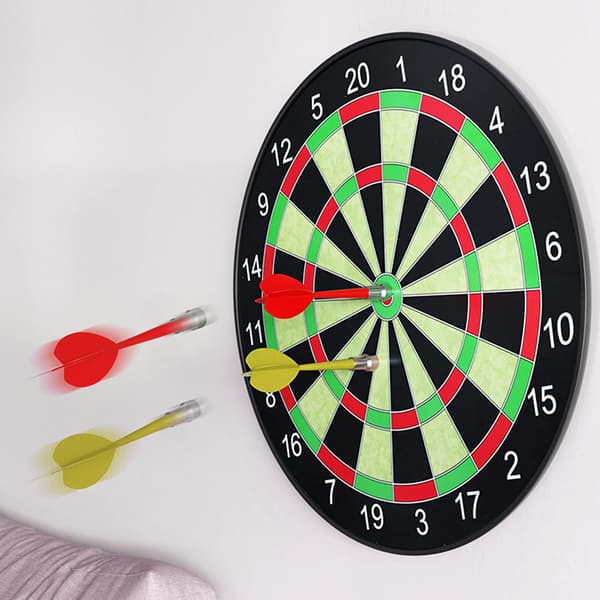 Sikkerhetsdartskive, 17\" Magnetisk Dartskive, Dartskive med 6
