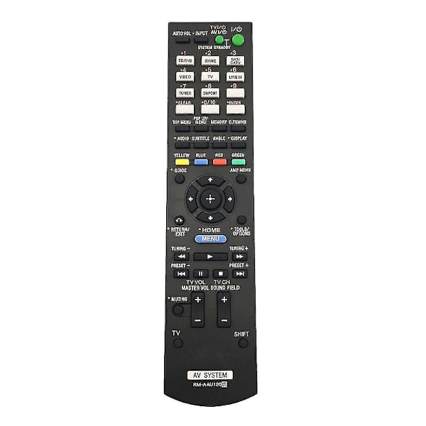 rm-aau120 Fjärrkontroll Passar Sony TV AV-system Ljudförstärkare Rm-aau116