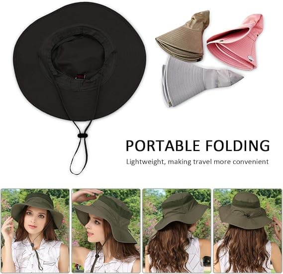 1 stk Unisex Foldbar Solhat UPF 50+ Anti UV Ferie