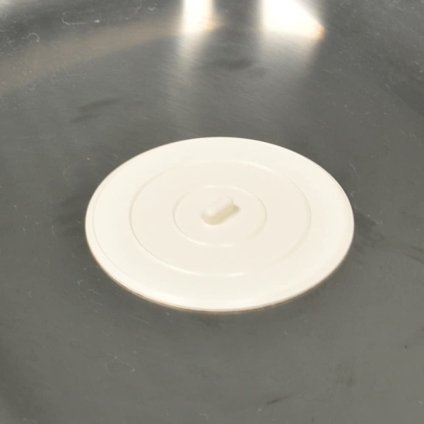 Platt diskbänkspropp, 5\", vit, 1-pack (89042)