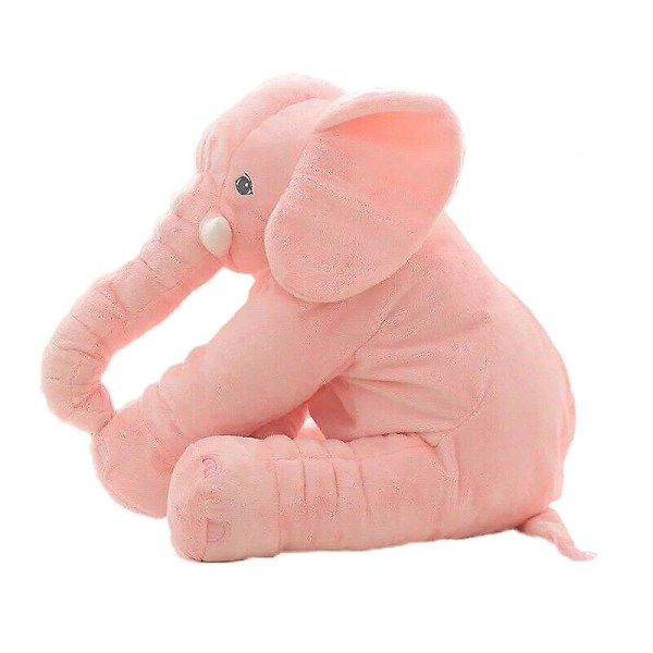 Stor Mjuk Söta Kudde Plysch Fylld Elefant Djur Leksak Barnpresent 16&quot; & 24&quot; Pink 60cm