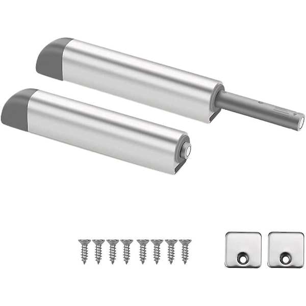 Trykk for å åpne magnetiske låser Trykk-åpne magnetiske låser Åpner og lukker døren med et enkelt trykk Aluminium legering (2 stk)
