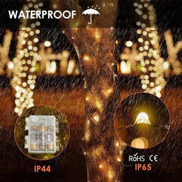 10M/200 LED Paristot, Paristokäyttöiset Valojuovat, Vedenkestävä IP65, Sisä- ja Ulkokoristelu