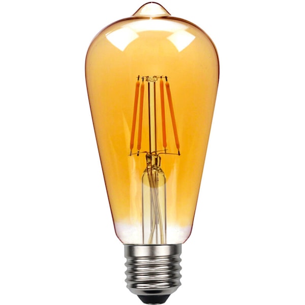Retro Edison LED-lampa ST64 Brun Dekoration (4W 220V 2700K(Varmvit))，för vardagsrum, sovrum, badrum, etc.
