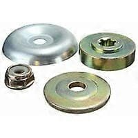 Metallbladmutterfeste-sett for gresstrimmer, 4 gresstrimmerhodeadaptere, erstatningsbladadapter for gressklipper
