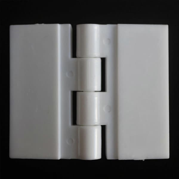 5 stk. Hvide Akrylhængsler, 32mm, Pianohængsler G