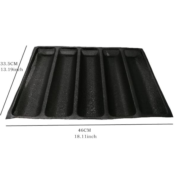1 stk. Sort Åndbar brødform 5 rum 30 cm