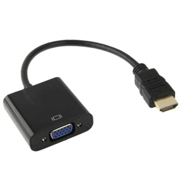 VGA til HDMI-adapter - 1080p Sort