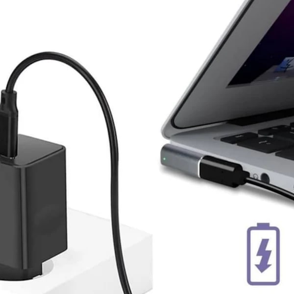 2 USB-C Power Delivery -sovitin, PD-pikalataus magneettinen USB-C-sovitin