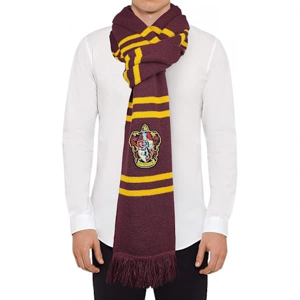 Harry Potter-skjerf, mykt klassisk vinterstrikket skjerf, Gryffindor