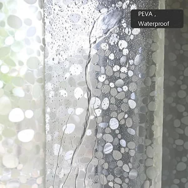 Duschdraperifoder, Duschdraperi med stenmönster Transparent, Duschdraperi för badrum –1,5/1,8×1,8/2m, Vattentätt 1,8*2m