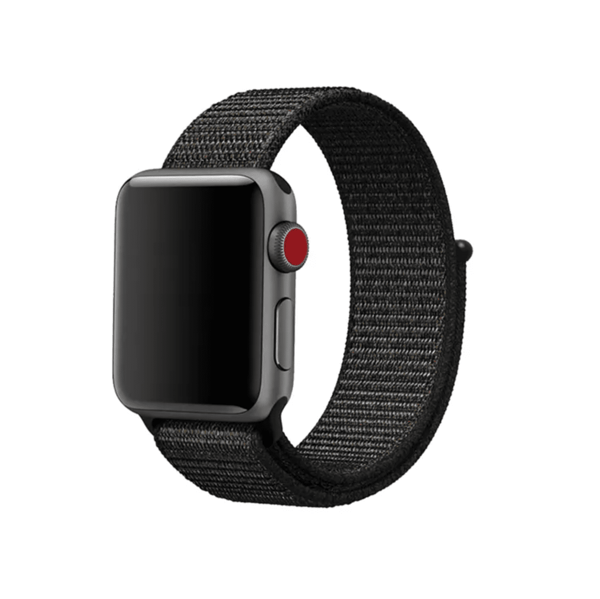 Nylon Sportsrem – Til Apple Watch 42–49mm – Sort sort
