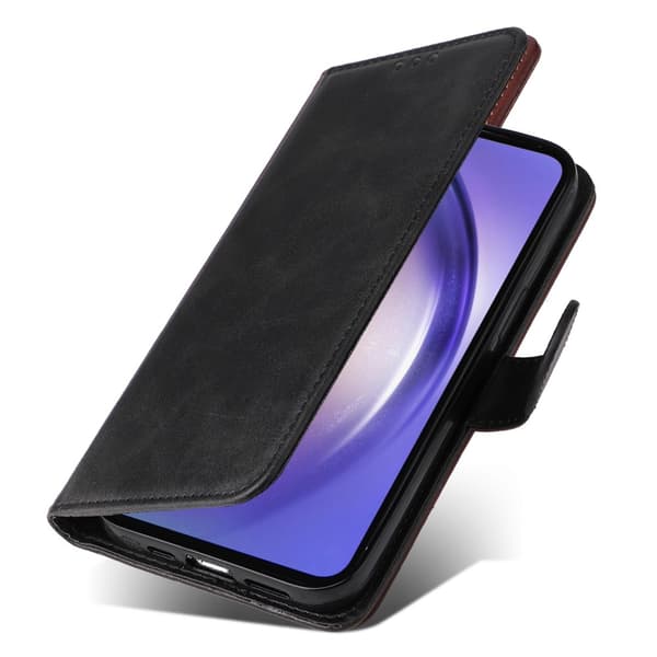Samsung A55 5G PU læderpung etui - Flere farver Sort