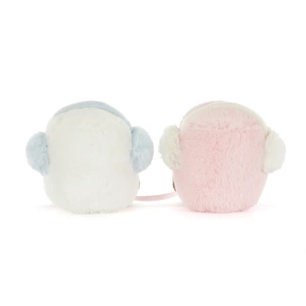 Rosa og hvite Marshmallows plysjleketøy