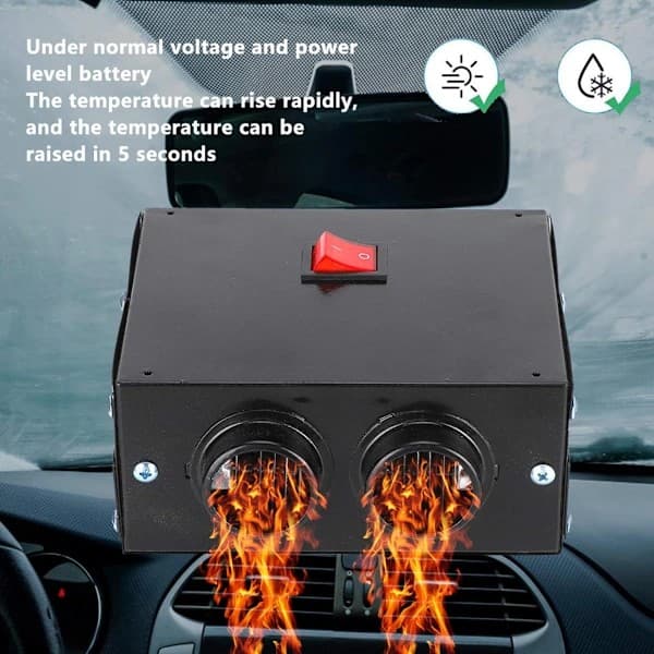 12V 500W Bilvarmer/Varmvifte/Defroster
